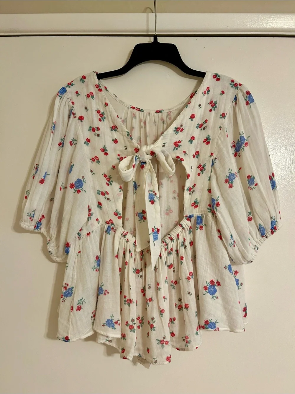 NWT Free People Chloe Printed Top
